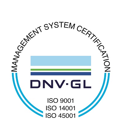 DNV GL ISO 9001 14001 45001 Cert Mark 400x400